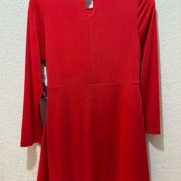 New Gabby Girls front knot detail  red  Dress size 7 - Picture 5 of 6
